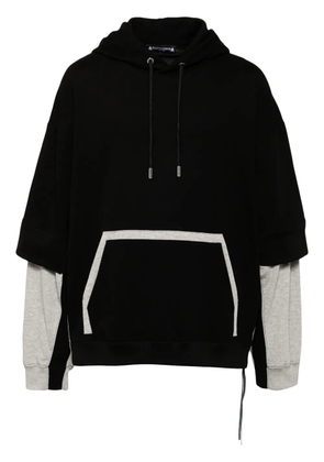 Mastermind World logo-embroidered hoodie - Black