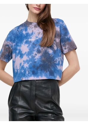 Patrizia Pepe tie-dye embellished top - Blue