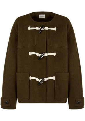 TOMBOY toggle-fastening round-neck jacket - Brown