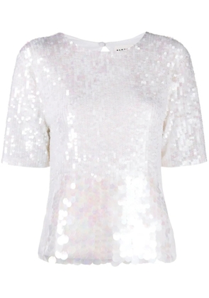 P.A.R.O.S.H. sequinned T-shirt - Neutrals