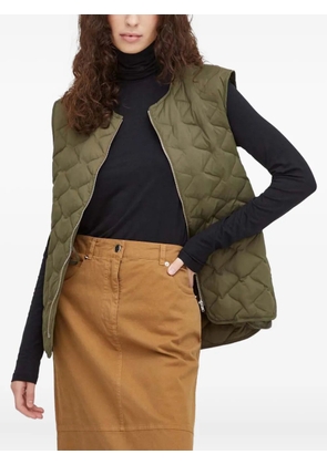 HERSKIND quilted zip-fastening gilet - Green