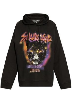 Versace Jeans Couture printed hoodie - Black