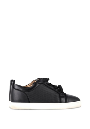 Christian Louboutin Pre-Owned Louis Junior leather sneakers - Black