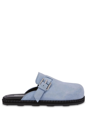 Moschino calf suede mules - Blue