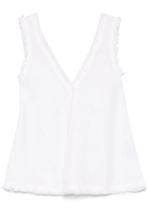 P.A.R.O.S.H. linen top - White