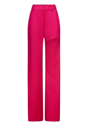 AREA Asymmetric slit trousers - Pink