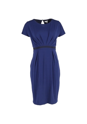 Max Mara gathered-waist midi dress - Blue