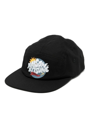 Maison Kitsuné Cloudbuster cotton baseball cap - Black