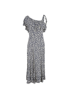 GANNI floral-print maxi dress - Blue