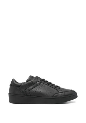 Canali lace-up leather sneakers - Black