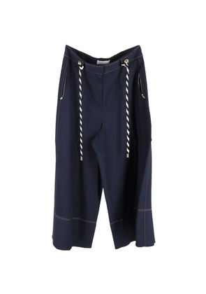 Peter Pilotto belt-detail trousers - Blue