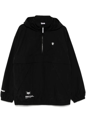 AAPE BY *A BATHING APE® AAPENOW moonface-logo half-zip jacket - Black