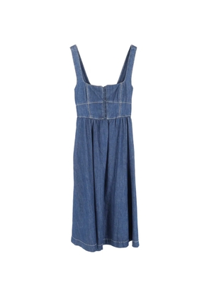 Reformation sleeveless denim midi dress - Blue