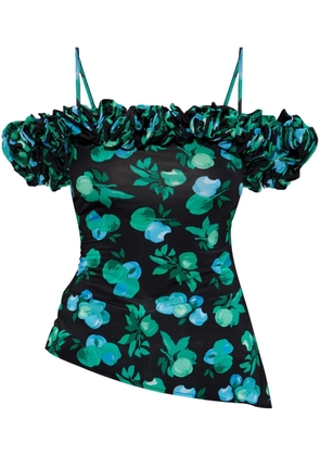 Coperni floral-print blouse - Black