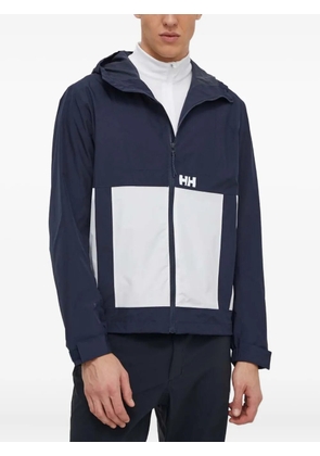 Helly Hansen hooded logo-print performance jacket - Blue