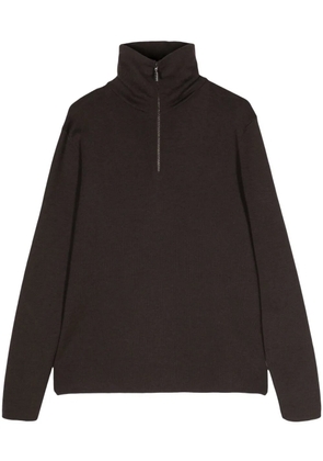 Cruciani roll-neck wool jumper - Brown