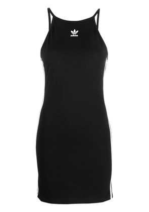 adidas logo-embroidered sleeveless dress - Black