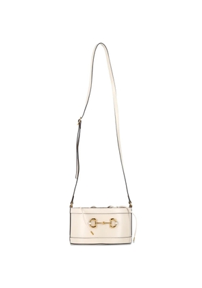 Gucci Pre-Owned Horsebit 1955 leather bucket bag - Neutrals