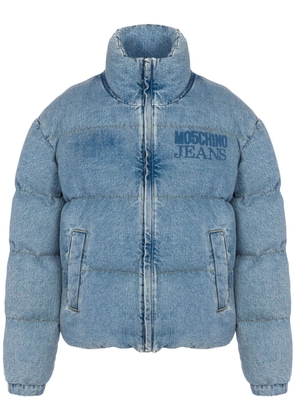 MOSCHINO JEANS cotton puffer jacket - Blue