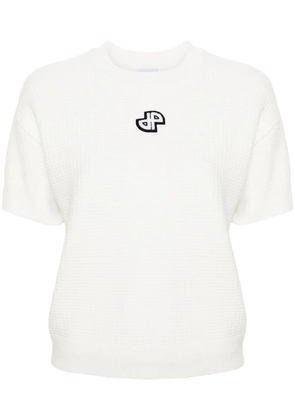 Patou 3D-knit short-sleeved jumper - Neutrals