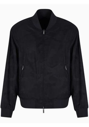 Armani Exchange zip-up bomber jacket - Black