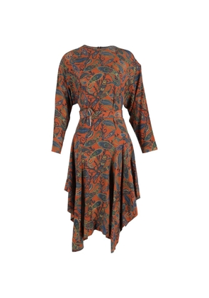 Chloé Vintage paisley-print midi dress - Orange