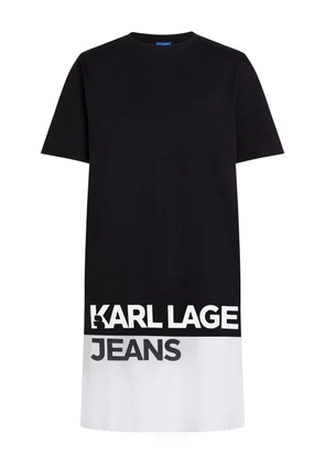 Karl Lagerfeld Jeans two-tone mini dress - Black