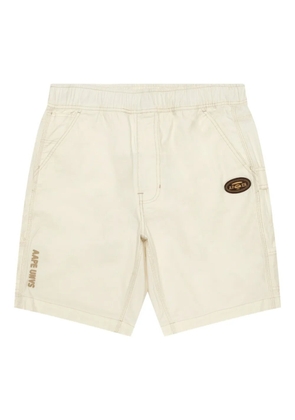 AAPE BY *A BATHING APE® logo-patch shorts - Neutrals