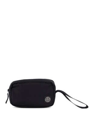 Stone Island logo-detail clutch bag - Black