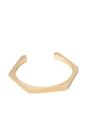 Armani Exchange geometric-shaped cuff bracelet - Gold