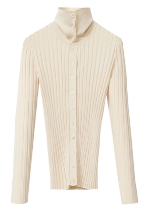 Fabiana Filippi chunky-ribbed cardigan - White