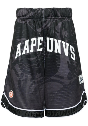 AAPE BY *A BATHING APE® logo-print track shorts - Black