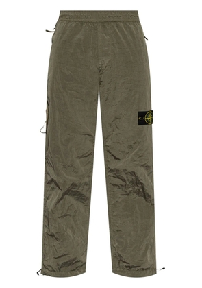 Stone Island compass-badge trousers - Green
