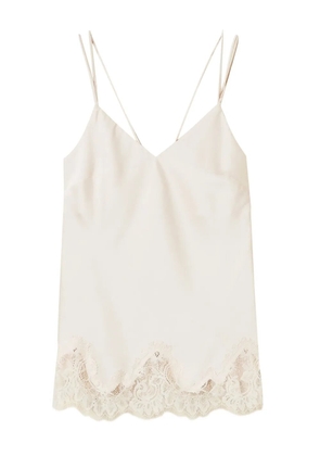 TWINSET lace-trimmed top - White
