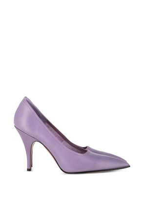 Victoria Beckham pointed-toe leather pumps - Purple