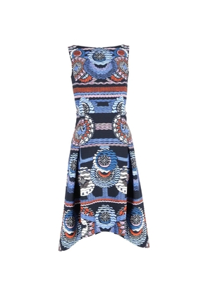 Peter Pilotto printed flared midi dress - Blue