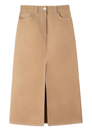 Sunnei slit maxi skirt - Neutrals