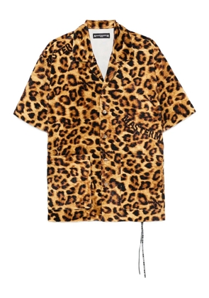 Mastermind World leopard-print pocket shirt - Brown