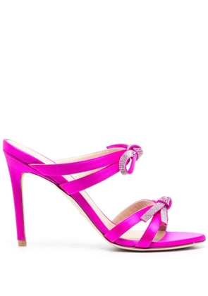 Stuart Weitzman 100mm bow-detail sandals - Pink