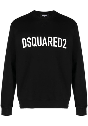 DSQUARED2 logo-print crew-neck sweatshirt - Black