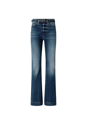 PINKO belt-detail denim jeans - Blue