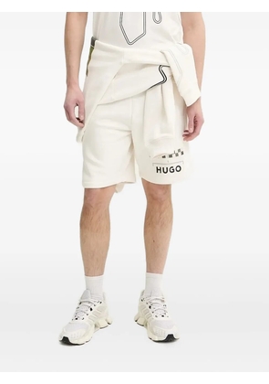 HUGO logo-print shorts - White