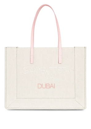 Giambattista Valli logo-print tote bag - Neutrals