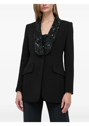 LUISA SPAGNOLI embellished shawl-lapels blazer - Black