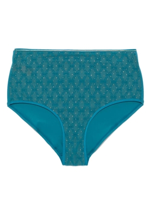 Marlies Dekkers patterned-jacquard briefs - Blue