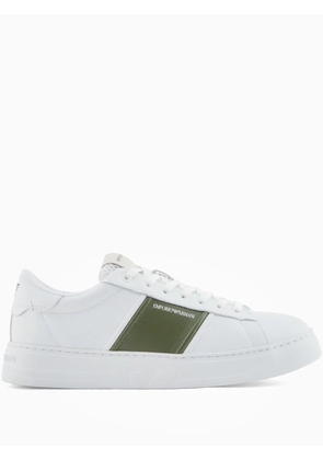 Emporio Armani contrasting-panel sneakers - White