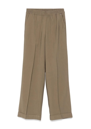 LIU JO pressed-crease trousers - Green