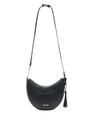 LIU JO medium crescent-shaped tassel satchel bag - Black