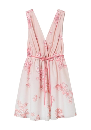 TWINSET floral-print wrap mini dress - Pink