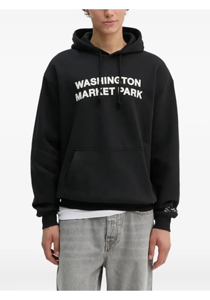 Les Deux graphic-print hoodie - Black